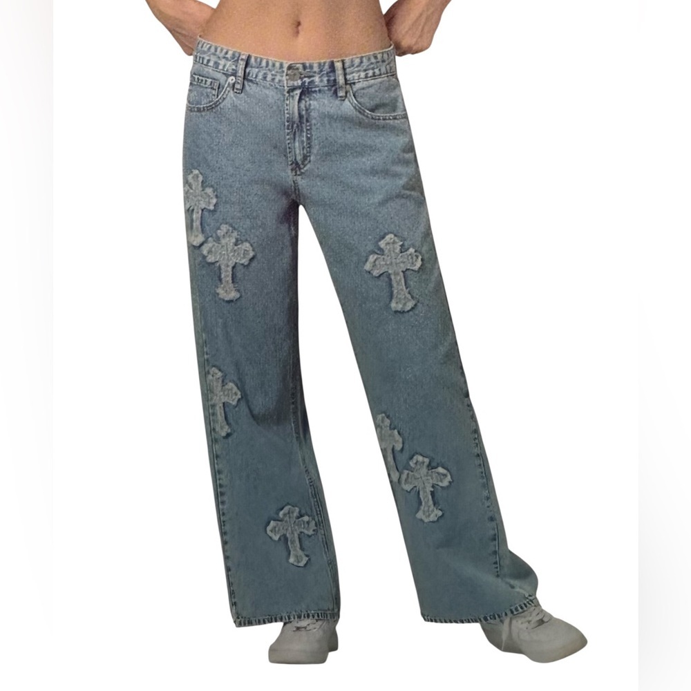 Simple Society Low Slouch Wide Leg Women's Pants Size 9/29 NWT